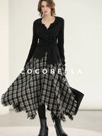 COCOBELLA Soft Asymmetric Button Cardigan Office Regular Fit Women Viscose Solid Tops