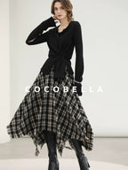 COCOBELLA Soft Asymmetric Button Cardigan Office Regular Fit Women Viscose Solid Tops