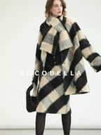 COCOBELLA Soft Brushed Polyester Back Slit Side Zipper Midi Straight Women Skirts