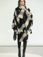 COCOBELLA Soft Brushed Polyester Back Slit Side Zipper Midi Straight Women Skirts