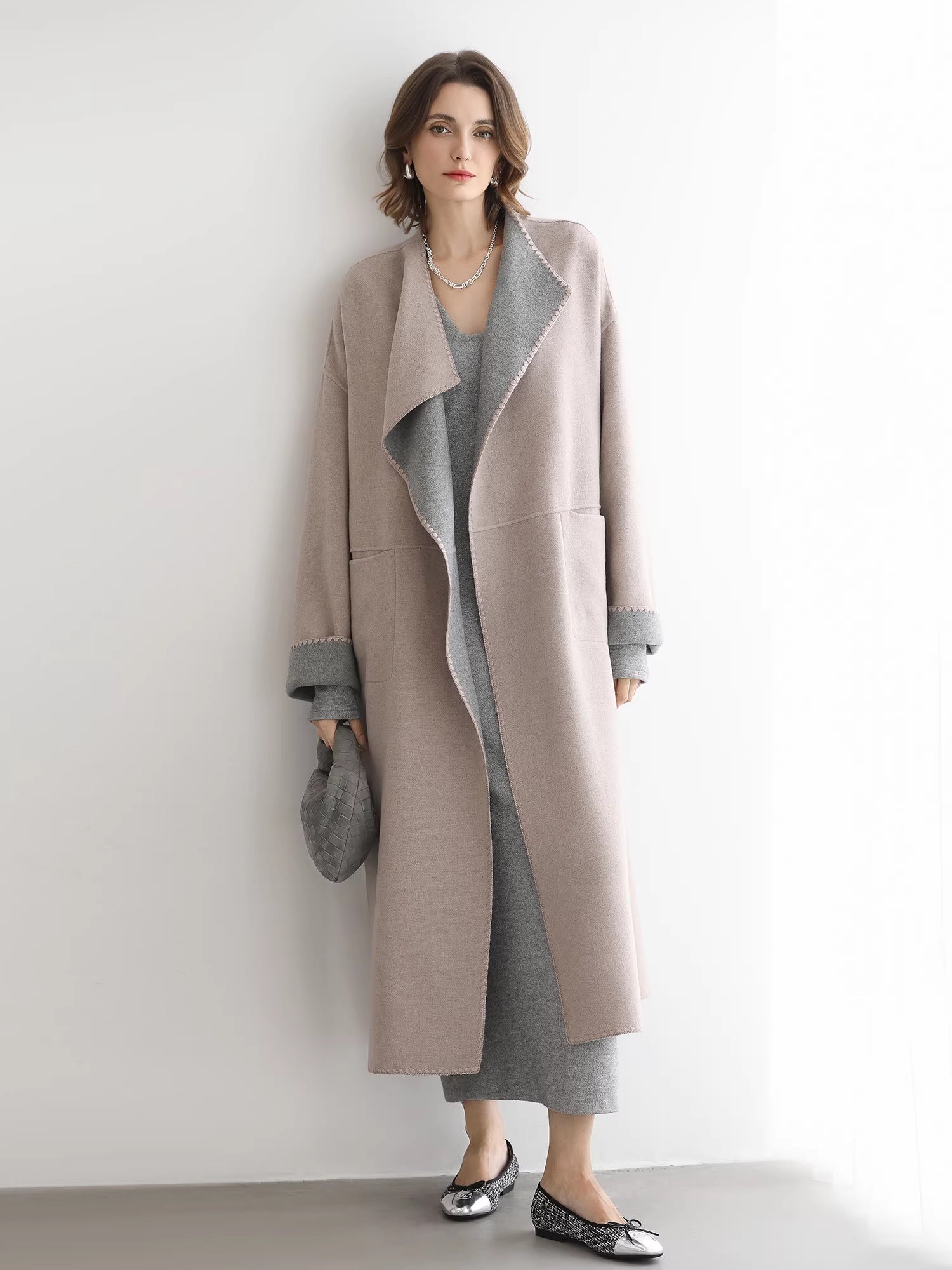 COCOBELLA_Soft_Elegant_V_Neck_Slim_Fit_Knitted_Long_Sleeve_Women_City_Commute_Dresses_MISSTT