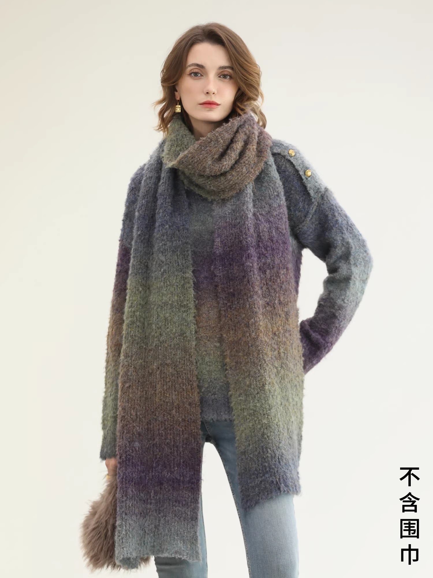 COCOBELLA_Soft_Gradient_Pullover_Straight_Fit_Commuter_Long_Sleeve_Crew_Neck_Women_Sweater_MISSTT