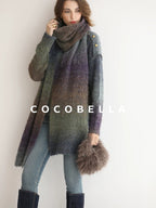 COCOBELLA Soft Gradient Pullover Straight Fit Commuter Long Sleeve Crew Neck Women Sweater