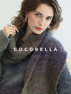 COCOBELLA Soft Knit Relaxed Waist H Silhouette Women Office Long Sleeve Round Neck Dresses