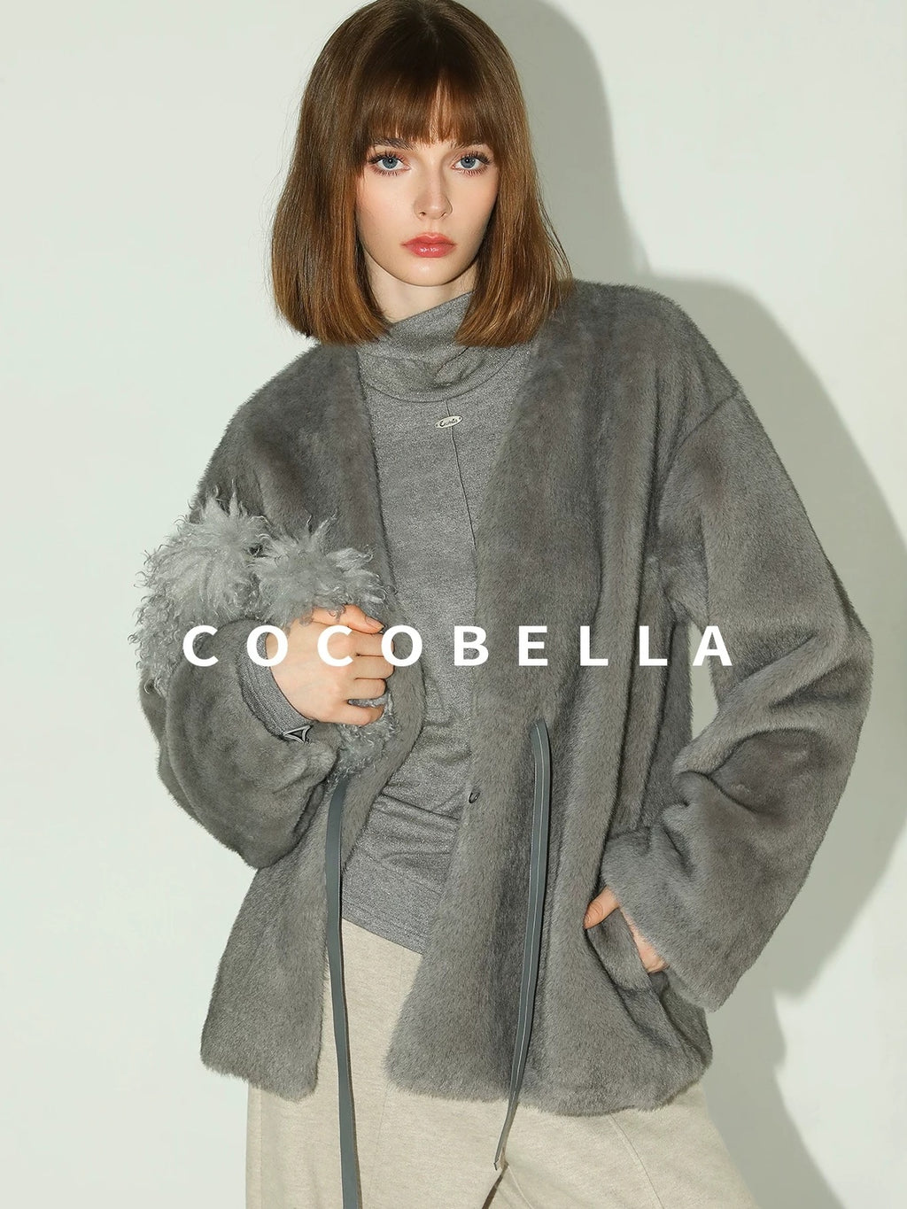 COCOBELLA Soft Lurex Button Detail Office Slim Fit Women Long Sleeve Basic Shirts