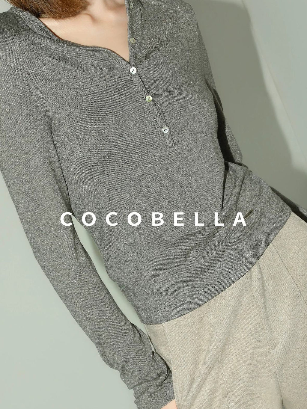 COCOBELLA Soft Lurex Button Detail Office Slim Fit Women Long Sleeve Basic Shirts