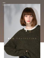 COCOBELLA Soft Nylon Blend Ribbed Straight Fit Pullover Commuter For Women Knit Sweater
