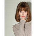 COCOBELLA_Soft_Ribbed_Turtleneck_Slim_Fit_Minimal_Commuter_Pullover_Oatmeal_Khaki_Sweater_MISSTT
