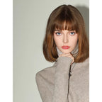 COCOBELLA_Soft_Ribbed_Turtleneck_Slim_Fit_Minimal_Commuter_Pullover_Oatmeal_Khaki_Sweater_MISSTT