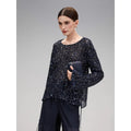 COCOBELLA_Soft_Sequin_Knit_Straight_Fit_Commuter_Chic_Women_Round_Neck_Pullover_Sweater_MISSTT