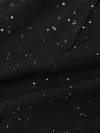 COCOBELLA Soft Sequin Minimal Commuter Loose V Neck Long Sleeve Knitted Stretch Shirts