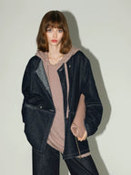 COCOBELLA Soft Shimmer Sequin Hooded Loose Fit Sweet Womens Cozy Pullover Sweater