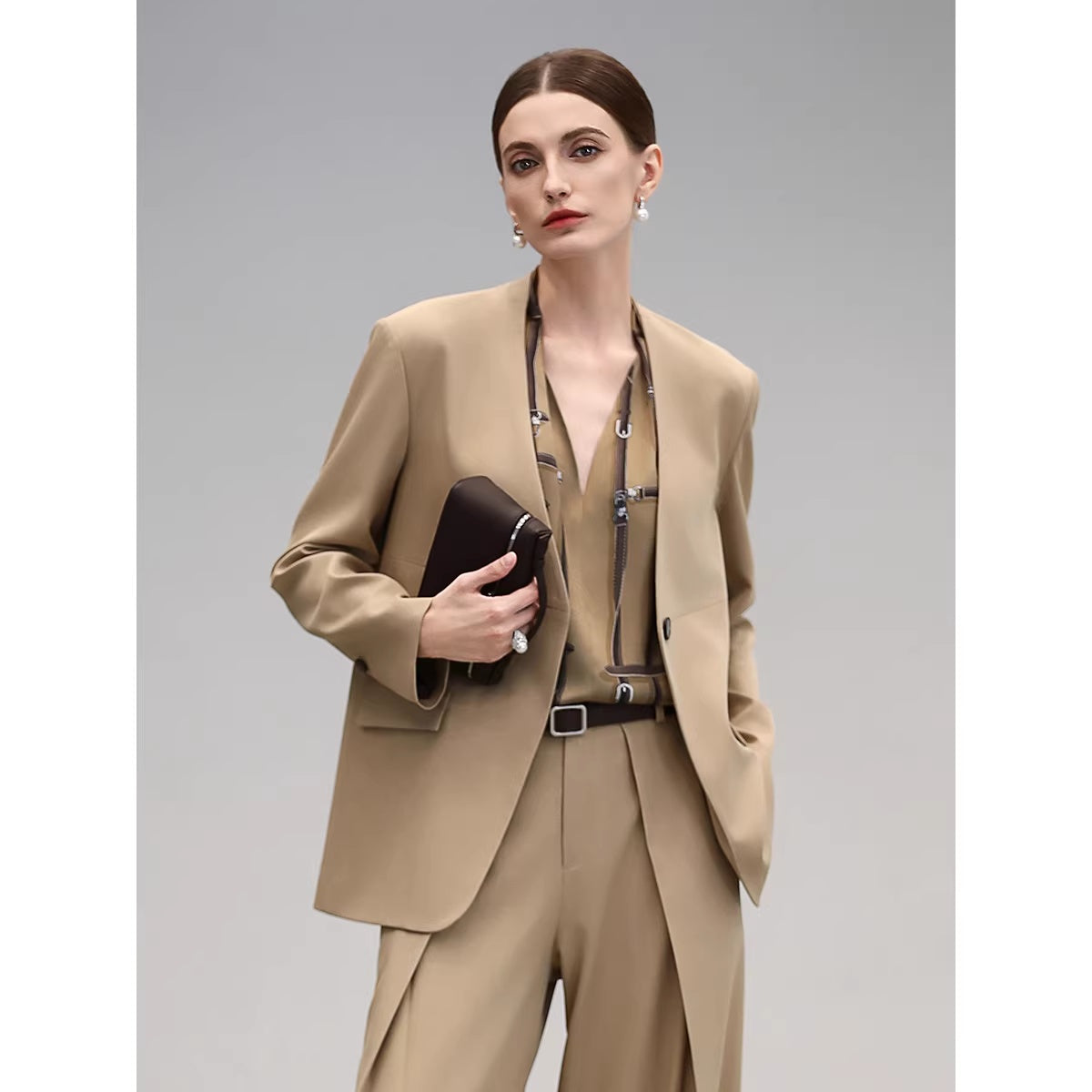 COCOBELLA_Soft_Stretch_Polyester_Wide_Leg_Natural_Waist_Ol_Workwear_Solid_Relaxed_Pants_MISSTT