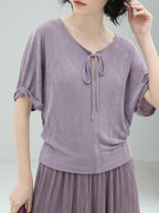 COCOBELLA Soft Stretch Relaxed Fit Commuter Ladylike Short Sleeve Office Casual T-Shirts