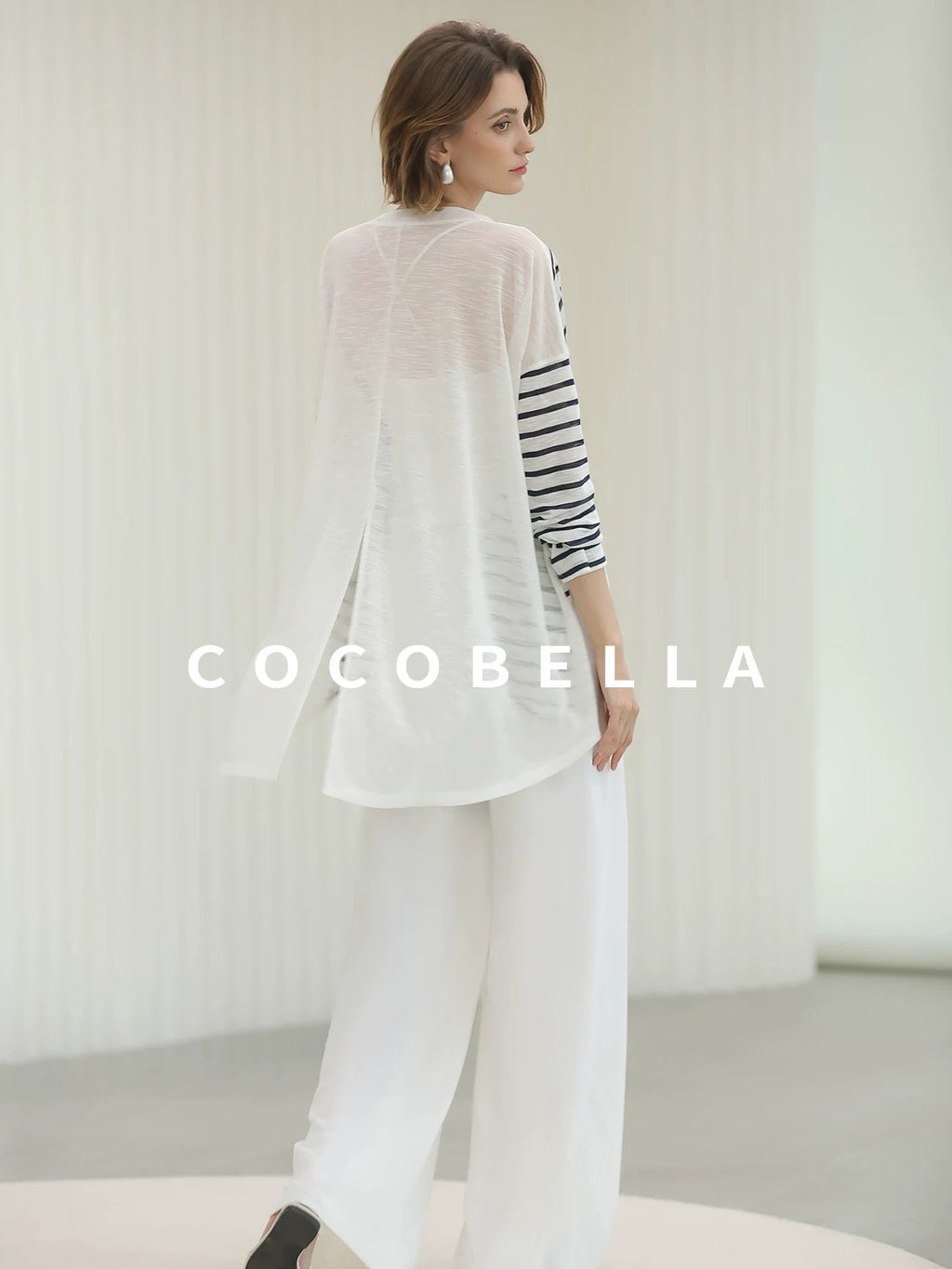 COCOBELLA Soft Stretch Viscose Slim Fit U Neck Tank Top For Work Casual Daily Women Tops