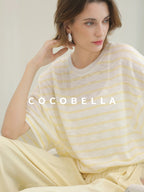 COCOBELLA Soft Stretch Viscose Slim Fit U Neck Tank Top For Work Casual Daily Women Tops
