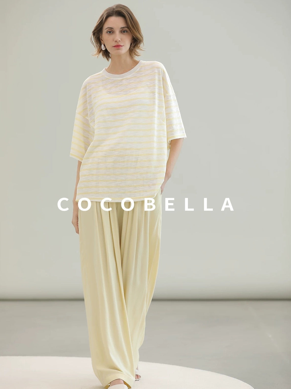 COCOBELLA Soft Stretch Viscose Slim Fit U Neck Tank Top For Work Casual Daily Women Tops