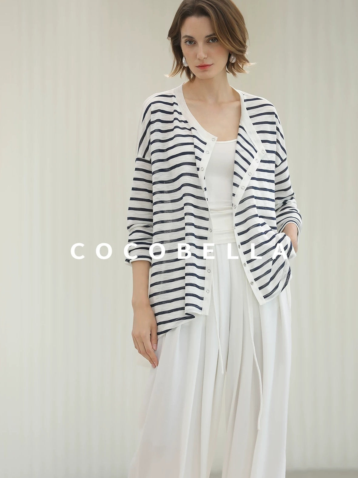 COCOBELLA Soft Stretch Viscose Slim Fit U Neck Tank Top For Work Casual Daily Women Tops