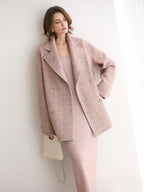 COCOBELLA Soft Thick Knit Straight Fit V Neck Long Sleeve Pullover Office Knit Dresses