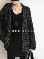 COCOBELLA Soft Viscose Anti Static Elegant Slim V Neck Long Sleeve Women Knit Shirts