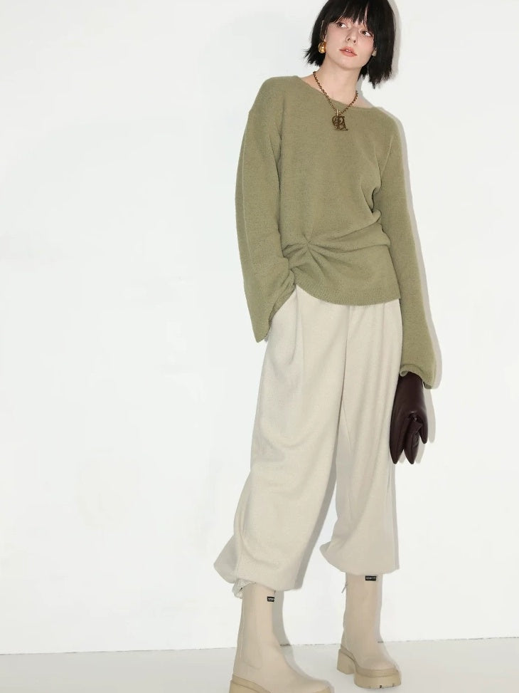 COCOBELLA Soft Viscose Blend Comfort Streetwear Lantern Tapered Women Jogger Style Pants
