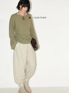 COCOBELLA Soft Viscose Blend Comfort Streetwear Lantern Tapered Women Jogger Style Pants