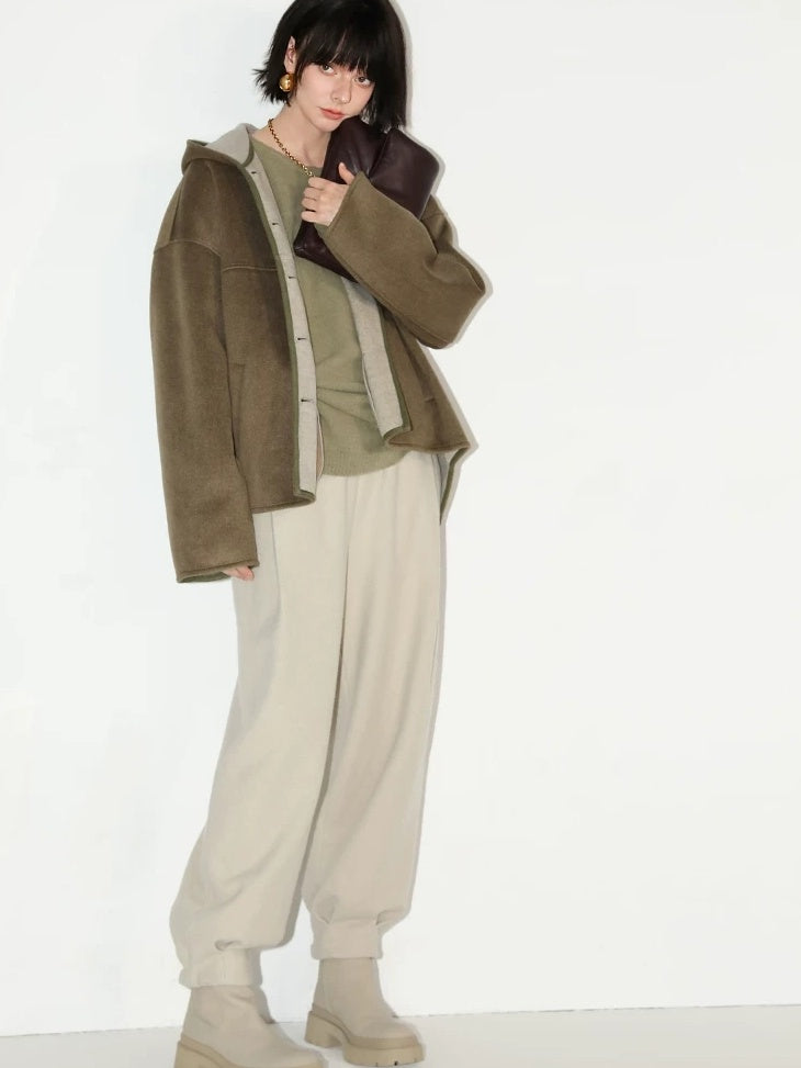 COCOBELLA Soft Viscose Blend Comfort Streetwear Lantern Tapered Women Jogger Style Pants