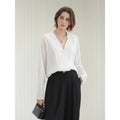 COCOBELLA_Soft_Viscose_Blend_Loose_Fit_V_Neck_Long_Sleeve_Button_Topstitch_Women_T-Shirts_MISSTT