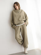 COCOBELLA Stretch Knit Jogger Natural Waist Minimal Commuter Women Solid Pants