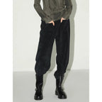 COCOBELLA_Stretch_Mid_Rise_Vintage_Commuter_Harem_Pockets_Women_Charcoal_Pants_MISSTT
