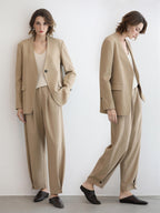 COCOBELLA Stretch Polyester Straight Fit One Button Women Work To Casual Blazers