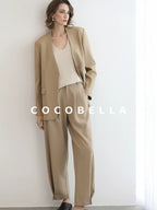 COCOBELLA Stretch Polyester Straight Fit One Button Women Work To Casual Blazers