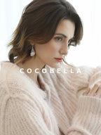 COCOBELLA Sweet Button Cardigan Straight Fit Round Neck Women Cloud Pink Sweater