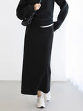 COCOBELLA_Thermal_Cotton_Blend_Zipper_Mid_Waist_Straight_Office_Women_Black_Skirts_MISSTT