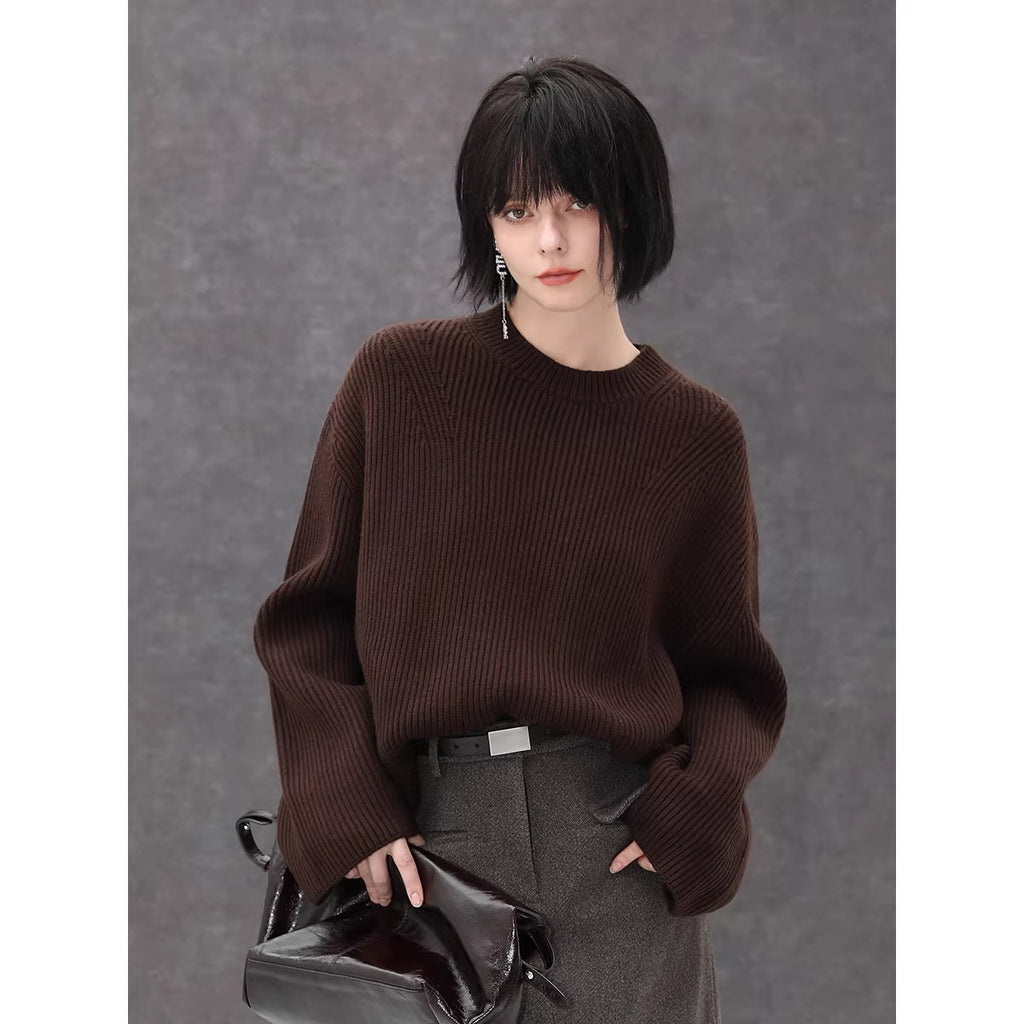 COCOBELLA_Thick_Acrylic_Blend_Textured_Stitch_Straight_Fit_Office_Women_Knit_Sweater_MISSTT