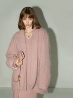 COCOBELLA Thick British Commuter Notched Collar Pocket Women Solid Polyester Coats