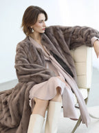 COCOBELLA_Thick_Long_Loose_Fit_Round_Neck_Fur_Panel_Women_Office_Wool_Overcoats_Coats_MISSTT