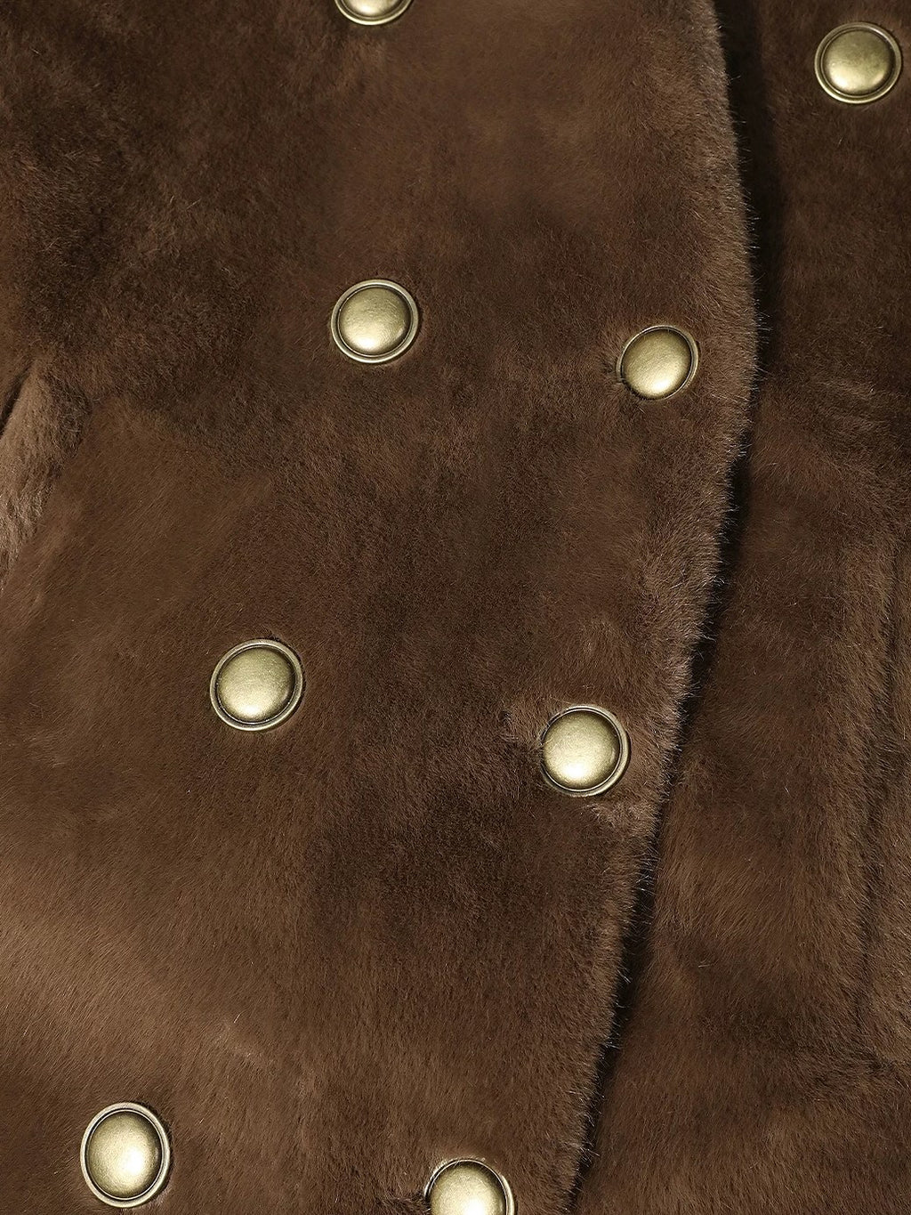 COCOBELLA Thick Plush V Neck Office Standard Fit Women Faux Fur Coats Jackets
