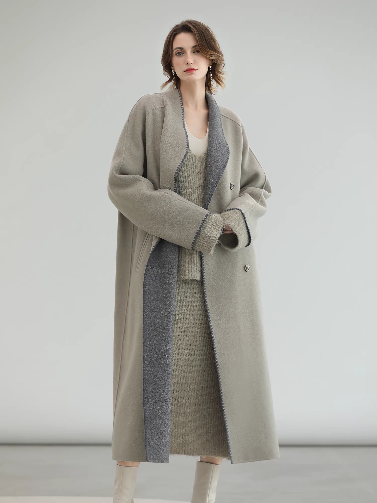 COCOBELLA_Thick_Wool_Blend_Scallop_Scarf_Relaxed_Fit_Office_Midlength_Overcoats_Coats_MISSTT