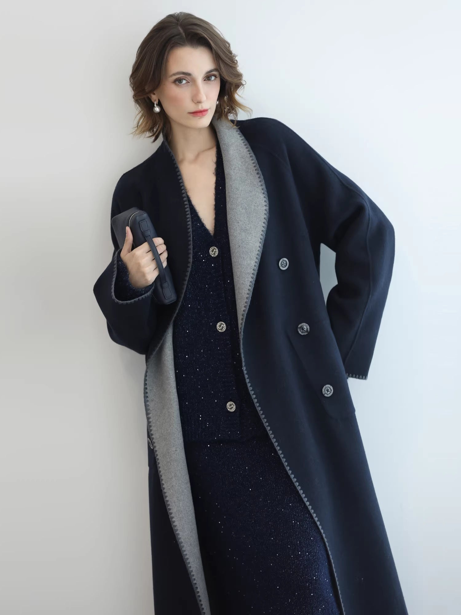 COCOBELLA_Thick_Wool_Blend_Shell_Embroidered_Scarf_Minimalist_Loose_Women_Workwear_Coats_MISSTT