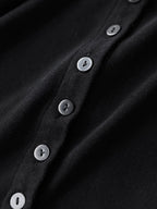 COCOBELLA Ultra Soft Minimalist Slim High Neck Button Long Sleeve Work Women T-Shirts