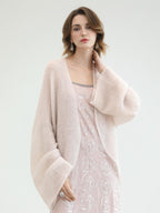 COCOBELLA Ultra Soft Mohair Wool Blend Loose Shawl Batwing Cardigan Womens Street Sweater