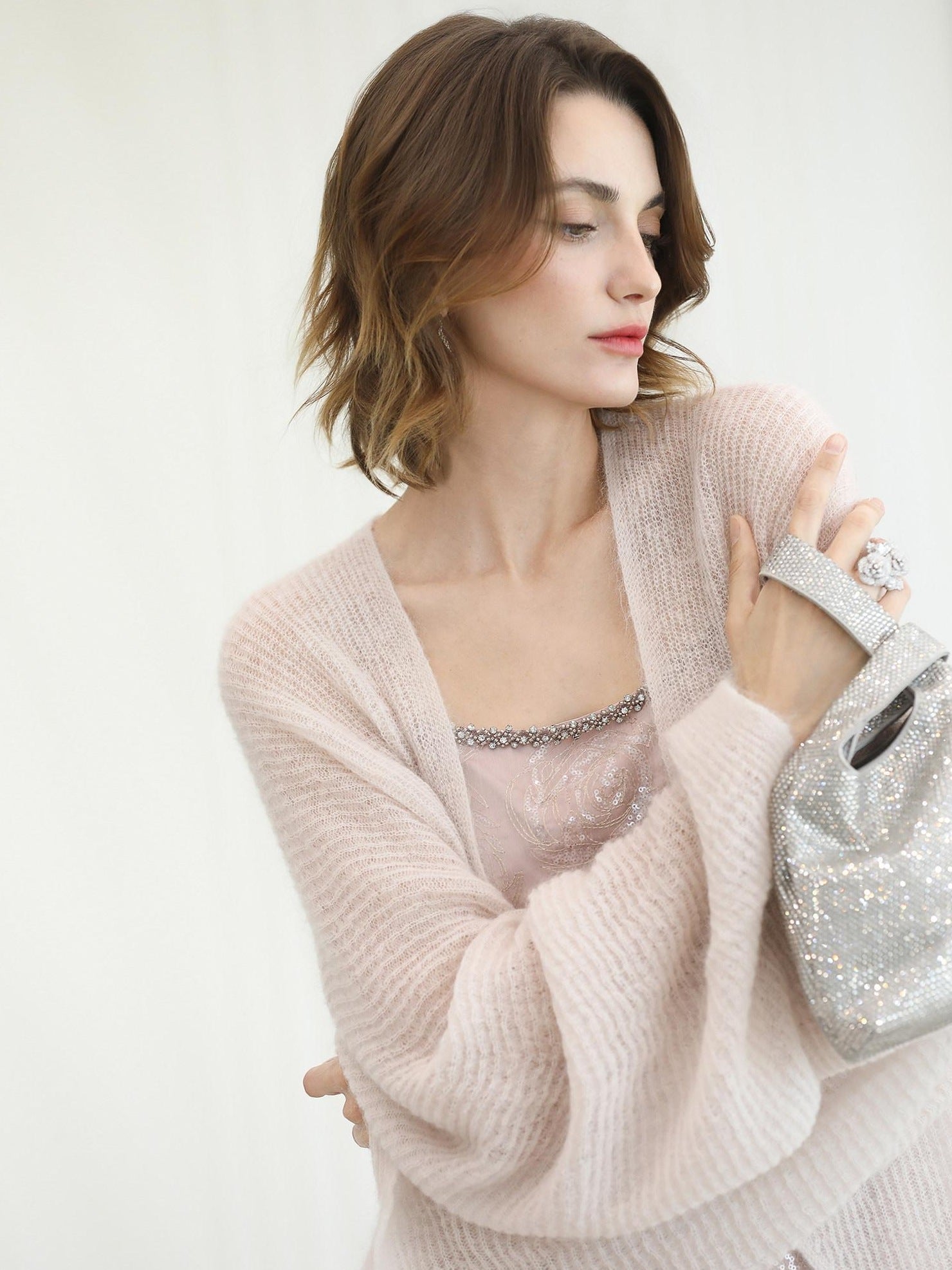 COCOBELLA Ultra Soft Mohair Wool Blend Loose Shawl Batwing Cardigan Womens Street Sweater