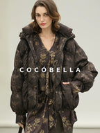 COCOBELLA Uv Protection Elegant Loose Ruffle Asymmetric Long Sleeve Printed Shirts