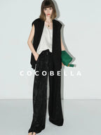 COCOBELLA Versatile Loose U Neck Racerback Polyester Tank For Women Casual Everyday Tops