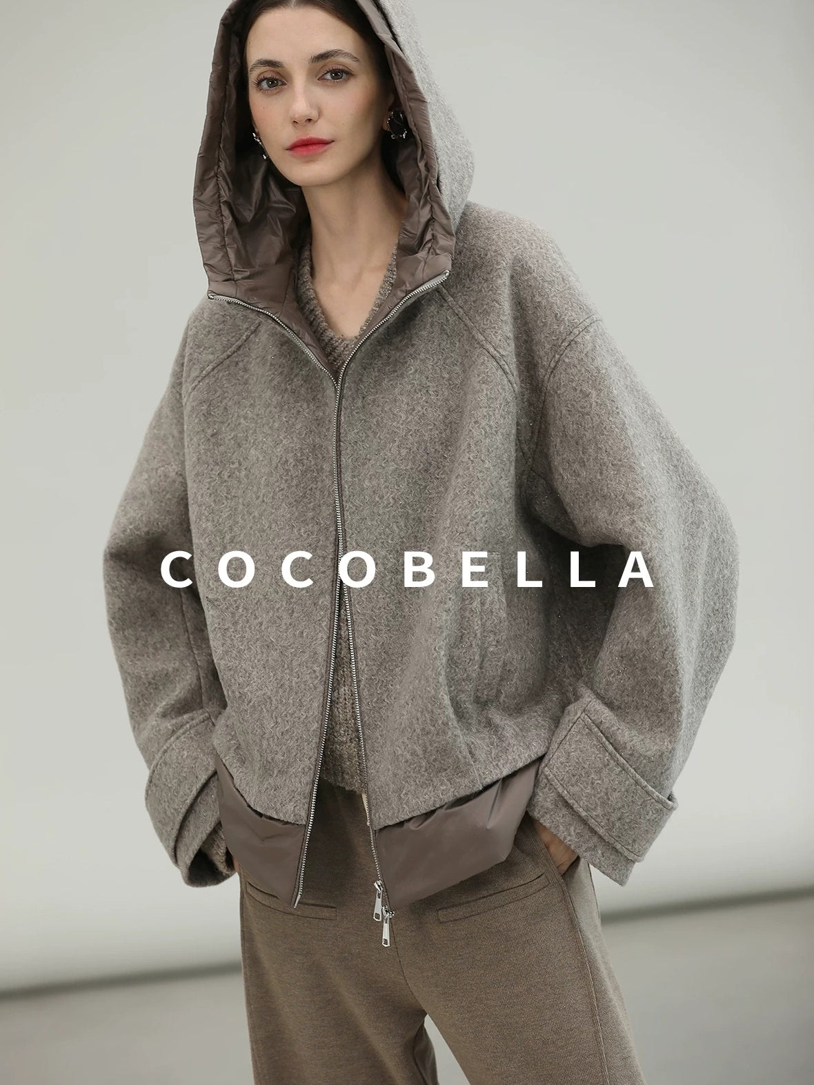 COCOBELLA Versatile Minimal Structured Cut Natural Waist Straight Women Poly Cotton Pants