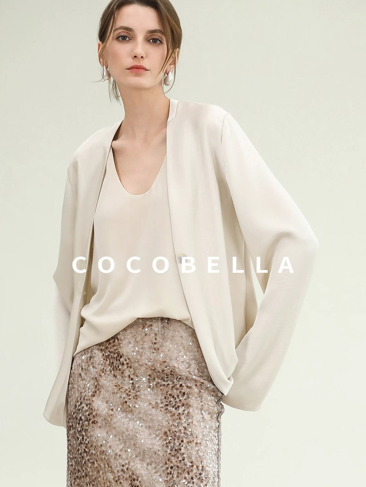 COCOBELLA Versatile U Neck H Shaped Straight Tank For Women Casual Polyester Tops