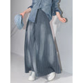 COCOBELLA_Vintage_Washed_Denim_Maxi_Pleated_Aline_Mid_Waist_Cotton_Blend_Women_Skirts_MISSTT