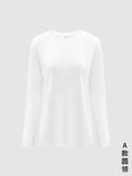 COCOBELLA_Viscose_Blend_Straight_Fit_Ol_Office_Crew_Neck_Long_Sleeve_T_Shirt_Women_Shirts_MISSTT