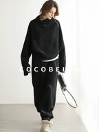 COCOBELLA Viscose Blend Straight Fit Ol Office Crew Neck Long Sleeve T Shirt Women Shirts